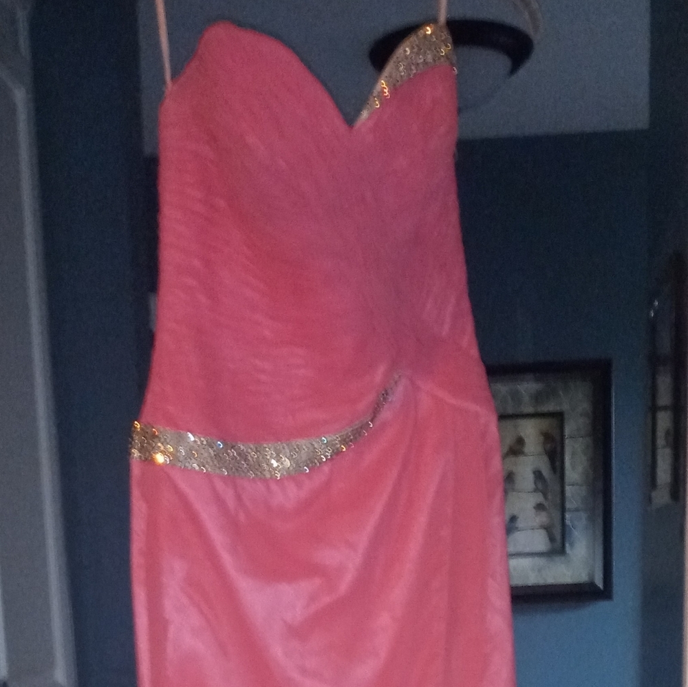 Hot Pink Tony Bowls Evening Dress